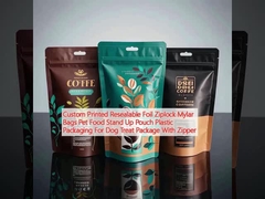 Özel Baskılı Yeniden Kapanabilir Folyo Ziplock Mylar Çantaları Evcil hayvanları besleyen Yiyecekler Ayağa Kalk Poşet Köpekler İçin Plastik Paketler Zipperli Paket