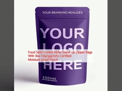 Gıda Güvenli Dondurulmuş Mylar Stand Up Zipper Bags With Box Fda/sgs/rohs Certified Moisture-proof Pouch