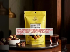 FDA Sertifikalı Gıda Paketleme Çantaları, Dayanıklı Plastik Fermuarlı Özel Baskılı Cüppeler