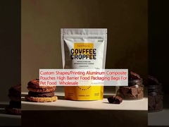 Özel Şekiller/Yazdırma Alüminyum Kompozit Cüzdanlar Yüksek Bariyerli Gıda Paketleme Cüzdanları Evcil hayvan yiyecekleri için Toptan Satış