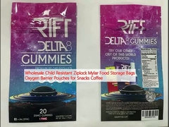 Toptan Çocuklara Karşı Dayanıklı Ziplock Mylar Gıda Depolama Çantaları Atıştırmalıklar İçin Oksijen Bariyer Çantaları Kahve