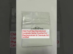 Çocuk Kanıtlı Çanta Üreticisi İlaç ve Kimyasallar için Kompozite Bariyer Çantaları ISO Sertifikalı