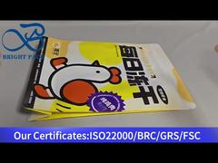 Evcil hayvan maması için sekiz köşeli kapalı poşetler