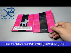 Şeffaf pencereli, ayakta duran, fermuarlı kenevir poşeti