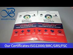 stand up ziplock pouch for pet food