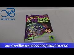 stand up ziplock bag with clear window for toys packaging