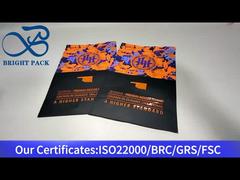 orange stand up pouch with clear window