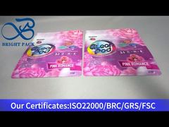 purple stand up ziplock bag for laundry detergent pod