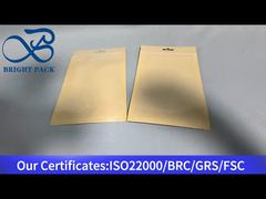 small kraft three-side sealed bag