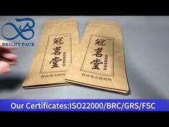 Kraft paper eight-side sealed bag for White tea