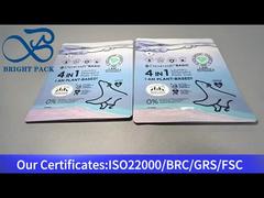 blue laundry pods stand up zipper bag