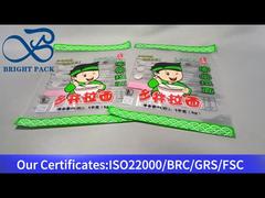 Transparent stand up bag for noodles