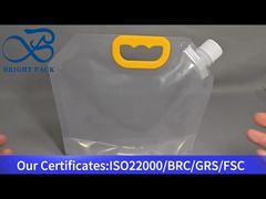 transparent large-capacity portable spout pouch bag