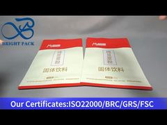 stand up zipper pouch for soy milk powder 500g