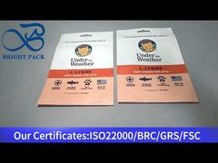 Portakal renkli, ayağa kalkan, zincirlenmiş, kediler için 90 gramlık yemek.