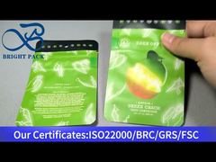 yeşil küçük çocuk korumalı mylar torba