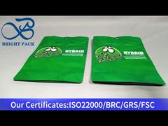 Yeşil çocuk geçirmez ambalaj stand up çanta