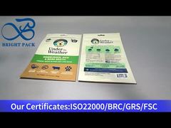 Köpekler için kahverengi stand up gıda paketleme çantası