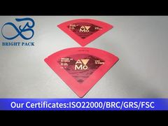 kahve için kırmızı düzensiz şekilli ambalaj poşeti 15g