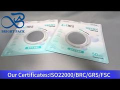 çamaşır bölmeleri için şeffaf pencereli beyaz çocuklara dayanıklı paketleme çantası