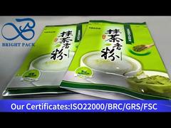 Mocha tozu için yeşil kilitli poşet