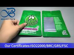 şeffaf pencereli esrar mylar çantası