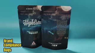 Esrar Marka Uyumluluğu için ABD Patentli Özel Çocuklara Dayanıklı Mylar Çanta