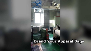 Özel Baskılı Giysi Çantası Şeffaf Pencere Marka Logosu Giyim Saklama Çantası