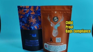 Esrar Dispanseri Uyumluluk İhtiyaçları için ABD Patentli Çocuklara Dayanıklı Kilitli Torbalar