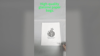 Giysiler için Yüksek Şeffaflığa ve %100 Biyobozunurluğa Sahip FSC Sertifikalı Geri Dönüştürülmüş Glassine Kağıt Torbalar