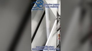 Fırın ve Şekerleme Markaları için Gıda Sınıfı Cam Kağıt Torba Toptan Satış Özel Baskı