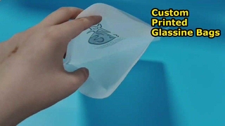 Çin fabrikası özelleştirilebilir baskı cam kağıt torba toptan