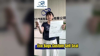 Kendinden Yapışkanlı Şeritli, Çevre Dostu Paketleme İçin Özelleştirilebilir Biyobozunur Cam Kağıt Torbalar