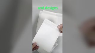 T-shirt ambalajı için özelleştirilebilir biyolojik olarak ayrıştırılabilir şeffaf cam kağıt torbaları