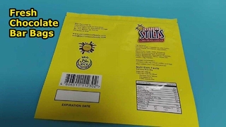 Şekerleme Markaları için Çikolata Bar Plastik Poşet 500g Gıda Sınıfı Toplu