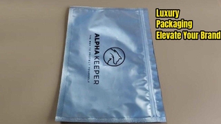 Markalı Perakende ve Premium Ürün Paketleme için Lüks Mat Plastik Fermuarlı Çantalar