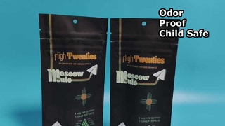 ABD Esrar Markaları için Koku Korumalı Mylar Çanta Çocuklara Dayanıklı Toplu