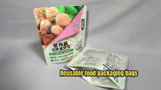 Yeniden kullanılabilir gıda ambalaj poşetleri