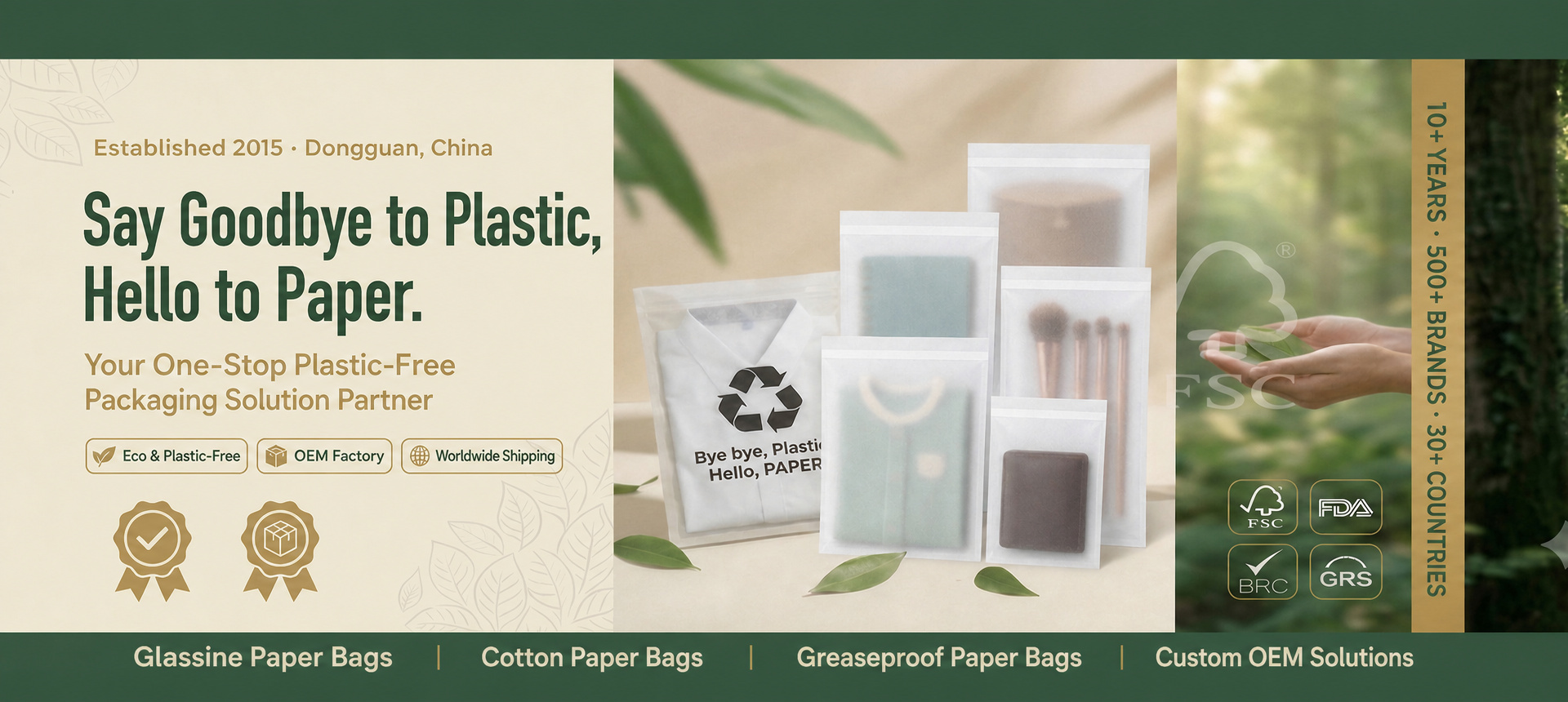 Kalite Plastik İçermeyen Kağıt Torba fabrika