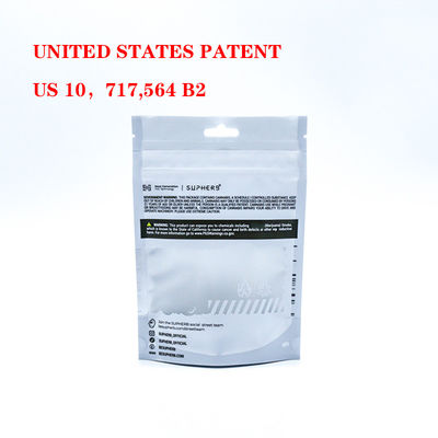 Kokuya dayanıklı ve kendi kendine duran plastik fermuar kilitli güvenli çocuk geçirmez çantalar