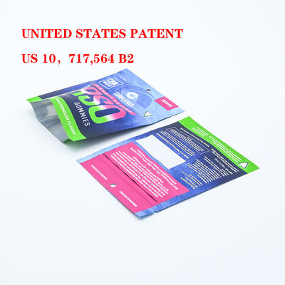 Sigara ambalajı için özel kokusuz, çocuk güvenli Mylar poşetleri