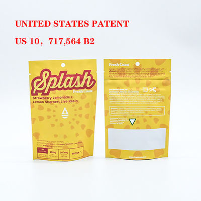 Sigara ambalajı için özel kokusuz çocuk güvenli Mylar poşetleri güvenli plastik zip kilidi ile