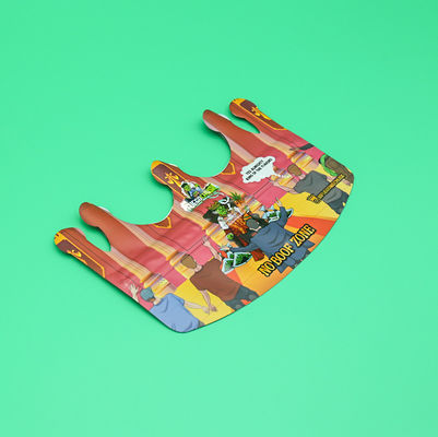 Kurabiye Özel Mylar Torbası Ziplock 3.5 yeniden kilitlenebilir fermuar Kokusuz Çocuk Çıkış Mylar Torbalar Özel Şekilli Torba