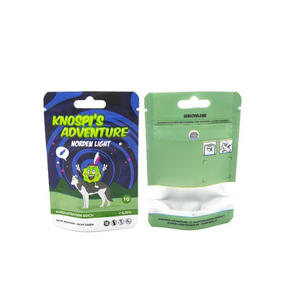 Özel Baskı Çocuklara Karşı Dayanıklı Fermuar Kokusuz Yeniden Kapanabilir Ambalaj Tütün Otları İçin Mylar Torbaları Sigara Ambalajı