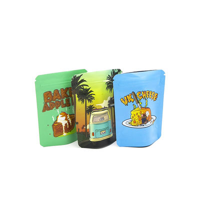 Özel basılı yeniden kilitlenebilir çocuklara dayanıklı kokusuz 1g 3.5g 7g 14g 28g 1oz Mylar Torbası