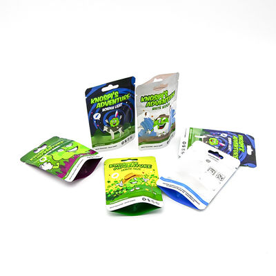 Dokunmatik Film Gıda Kendini Destekleyen Çanta Kapalı Çocuk Kanıtlı Kilitli Fermuarlı Çanta Tütün Çantası