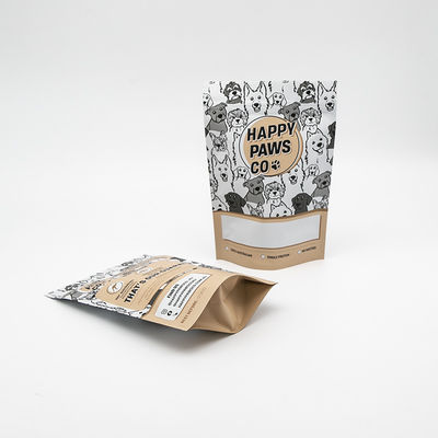 Özel Baskılı Dondurulmuş Ziplock Çantaları Yeniden Kapanabilir Dik Dik Zipper Poşet Pencere Evcil