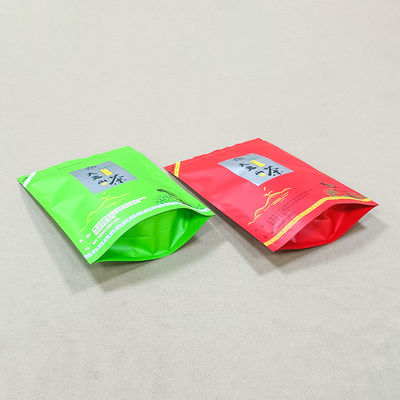 Gıda ambalajlama çözümleri için dayanıklı iç alüminize fermuarlı standup poşetler