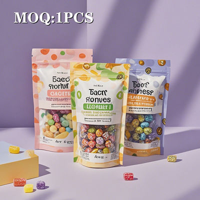 Özel Logo Mylar Çantaları 3 Yanlı Kapalı Cüzdan Zip Kilitli Plastik Duracak Tütün Paketleri