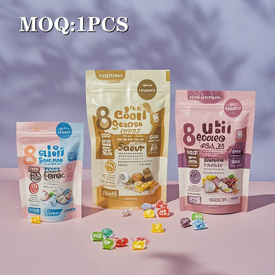 Özel Kokusuz Paketleme Baskılı Zip Ziplock Logo Plastik Kalk Çanta Yiyebilir Paketleme Mylar Yeniden Kapanabilir Çantalar